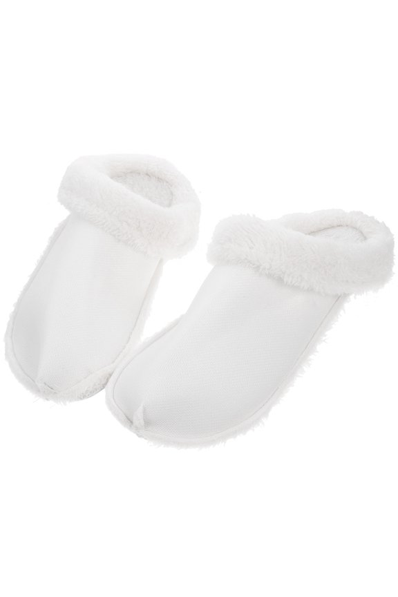 1Pair Removable Warm Slipper Insoles Soft Plush Inner Soles Thickened Design
