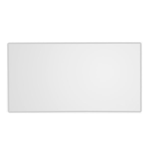 UPGRATOR 1Pc Car Cosmetic Mirror Plated Silver Stainless Steel Self Adhesive Rearview Vanity Mirror