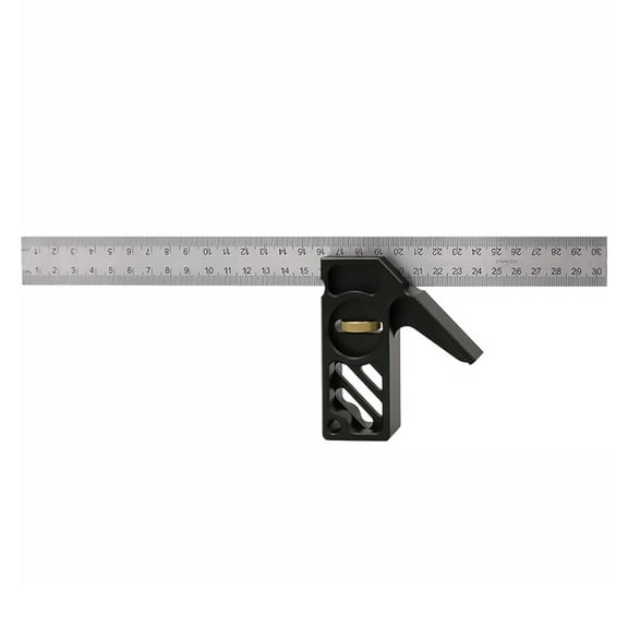 UPGRATOR 1Pc Portable Carpentry Tool Combo Ruler with Clear Scale for Woodworking