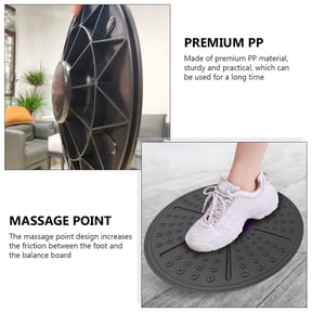 UPGRATOR 1Pc Indoor Yoga Balance Board with 12 to 20 Degree Tilt in Purple for Fitness and Balance Training