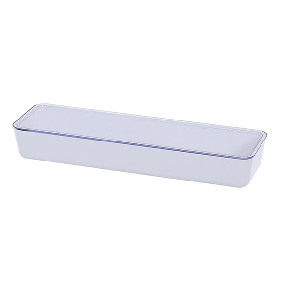 UPGRATOR 1Pc Plastic Chopstick Box White Kitchen Utensil Holder with Waterproof Cover