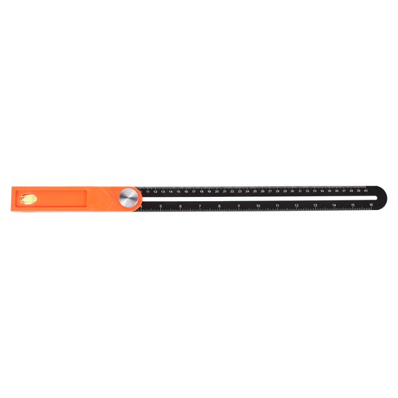 UPGRATOR 1Pc Precision Black Carpenter Square Ruler Double Sided Scale for Woodworking