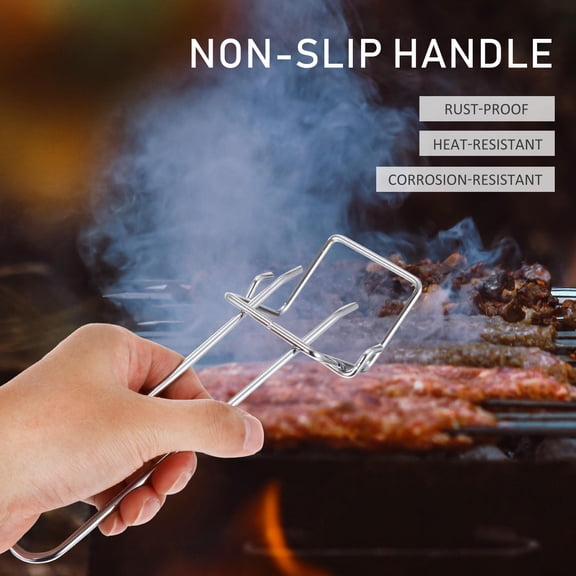 UPGRATOR 1Pc Stainless Steel Baking Pan Clip with Ergonomic Handle for Kitchen Use
