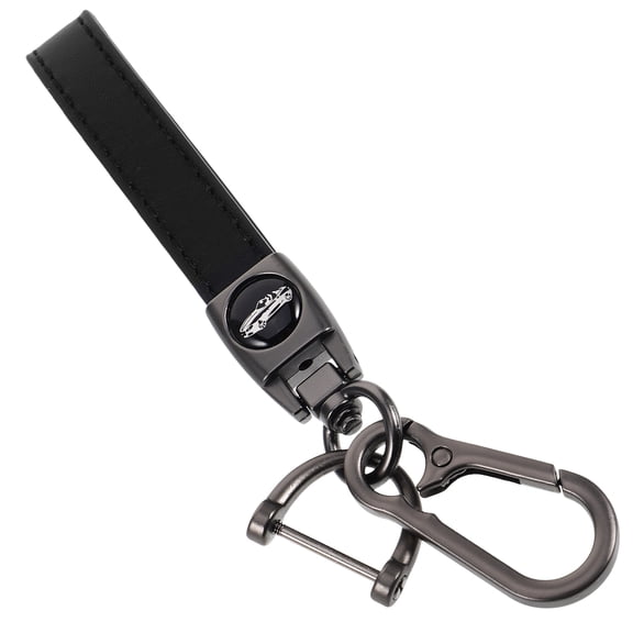 UPGRATOR 1Pcs Car Keychain With 360 Degree Rotatable Snap For Business Vehicles 5.7X0.8X0.6In