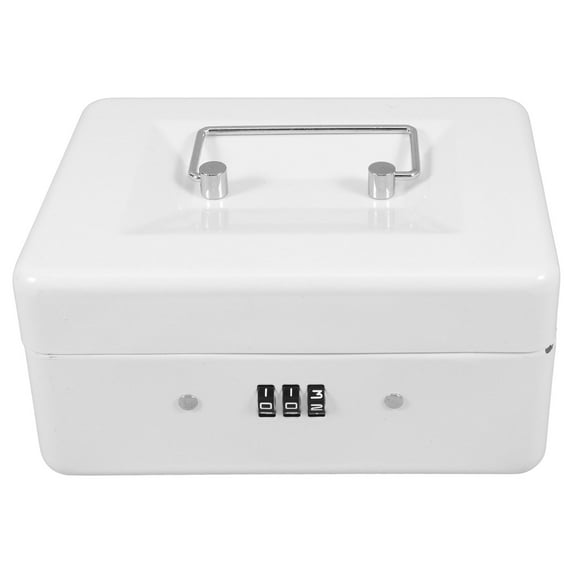 UPGRATOR 1Pcs Money Organizer Iron Safe Box with Combination Lock for Home Use 6.29X4.72X2.85in