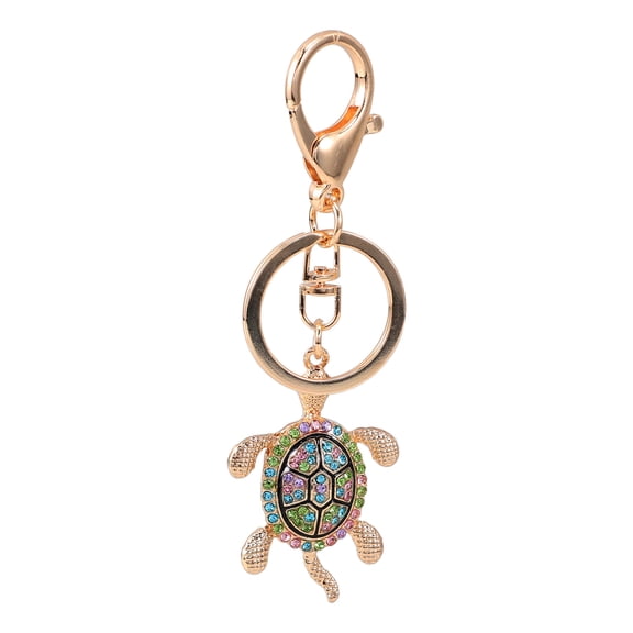 UPGRATOR Cute Cartoon Turtle Keychain Multi Colored Zinc Alloy 1Pcs