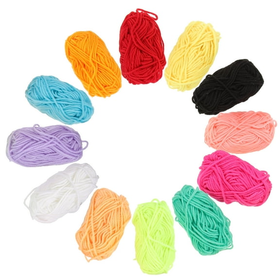 UPGRATOR Assorted Color Woolen Yarn Anti-Pilling for Warm Winter DIY 1Set