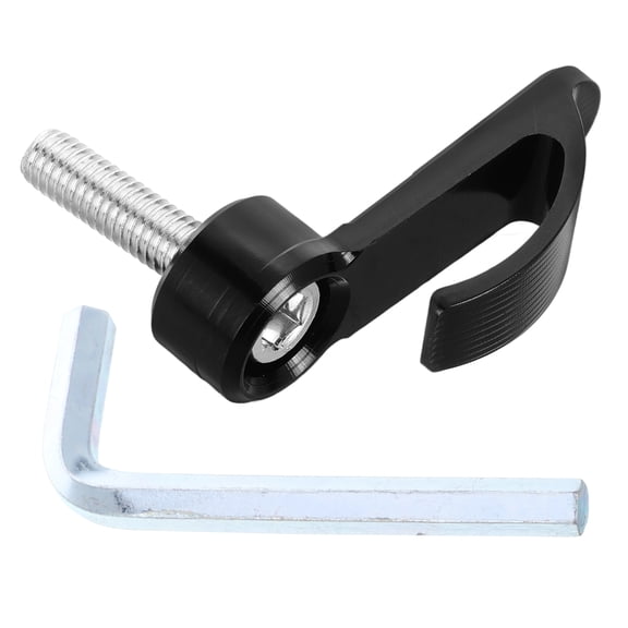 UPGRATOR 1Set Black Motorcycle Handlebar Hook Clamp Aluminum Alloy Heavy Duty Luggage Bag Hanger for Electric Scooter