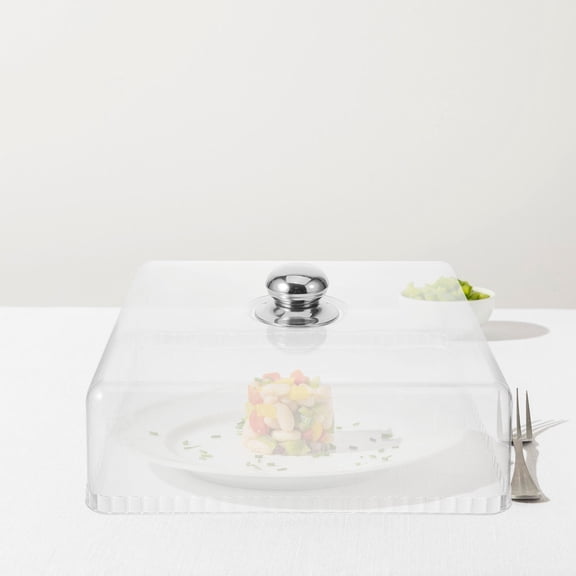UPGRATOR Transparent Acrylic Cake Dome with Handle for Buffet and Dessert Display