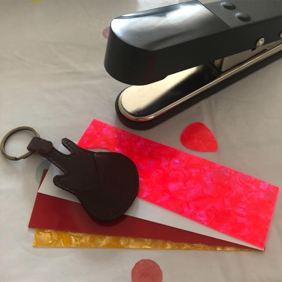 UPGRATOR 1Set Guitar Cutter Punch Tool Black DIY Plectrum Puncher for Making Custom Picks from Plastic Cards