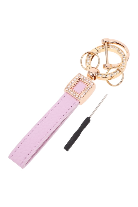 1Set Handbag Charms Accessories Pink Light Pink Pu Elegant Color Combination Keychain