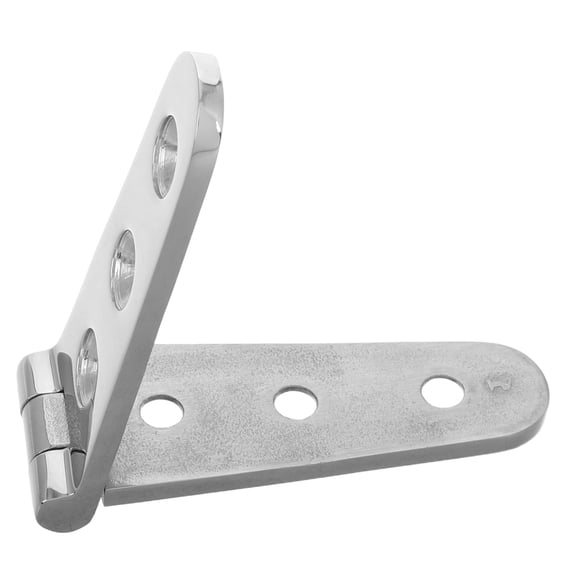 UPGRATOR 1Set Heavy Duty Stainless Steel Hinge for Boat Deck and Door Mounting Silver 5.97X1.18X0.35In