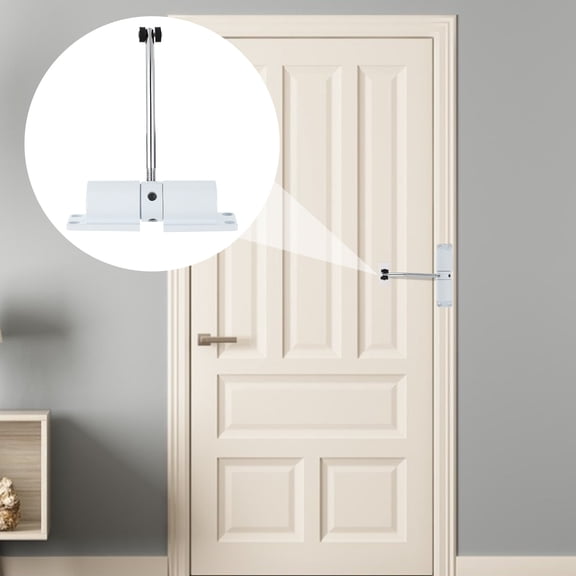 UPGRATOR 1Set Self Closing Door Closer White for Storm Door with Safety Spring and Smooth Operation