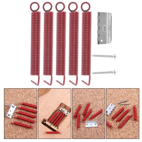 UPGRATOR 1Set Guitar Bridge Spring Red Metal with Smooth Polished Surface