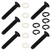 UPGRATOR 5 Screws Guitar Tuning Peg Black Plastic for Easy Installation on Acoustic Guitar
