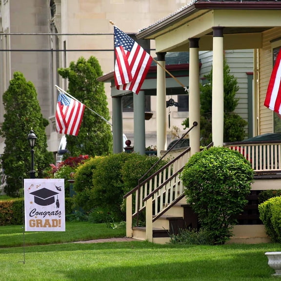 UPGRATOR 1Set Premium Black Lawn Flag Rack for Home Use Featuring Strong Material and Stable Setup