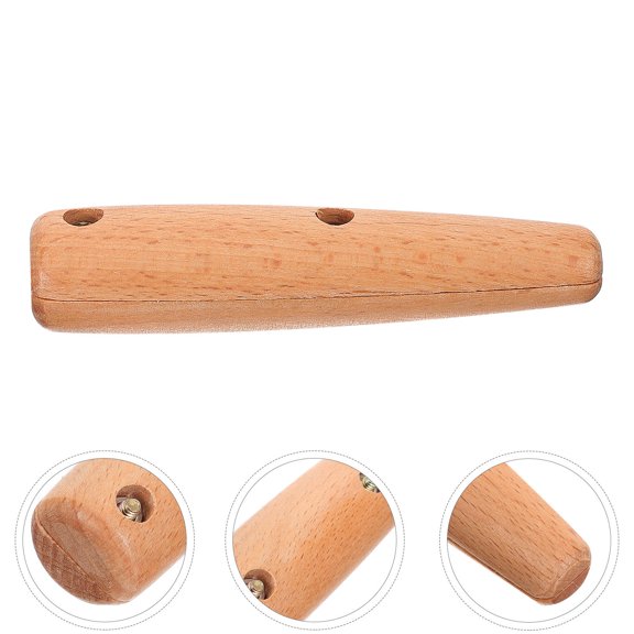 UPGRATOR 1Set Replacement Spatula Handle Crafted from Solid Wood with Anti Scalding and Easy Installation