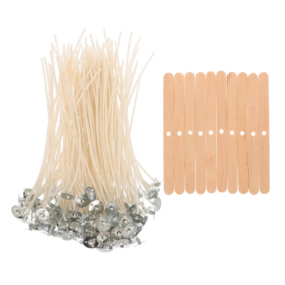 UPGRATOR 1Set Candle Making Kit for Adults with White Candle Wicks and Wooden Sticks for Home Use