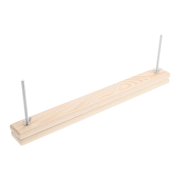UPGRATOR 1Set Wooden Bookbinding Kit Manual Paper Press Beige Wood Book Press for Home Use DIY Projects