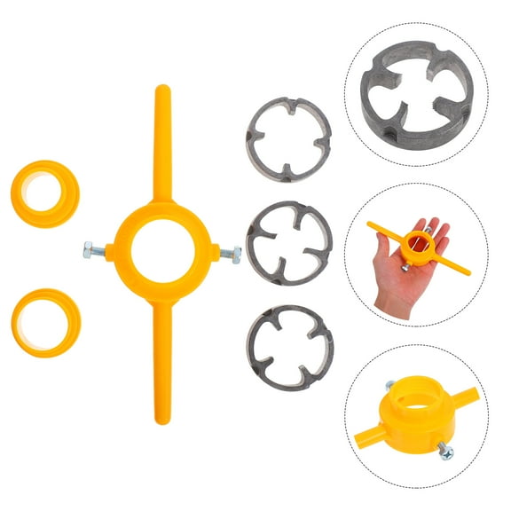 UPGRATOR 1Set Yellow Threader Threading Tools Abs Material For Household Users Plumbing Tool Kit