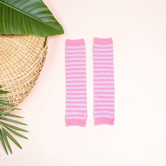 UPGRATOR 2 Pairs Of Arm Warmers Women In Pink Knitted With Extended Sleeve Coverage For Cold Weather Use