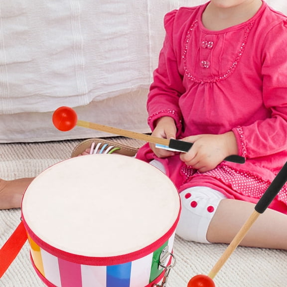 UPGRATOR 2 Pairs of Drumstick Percussion Instrument Marimba Mallets Red for Beginners Sessions