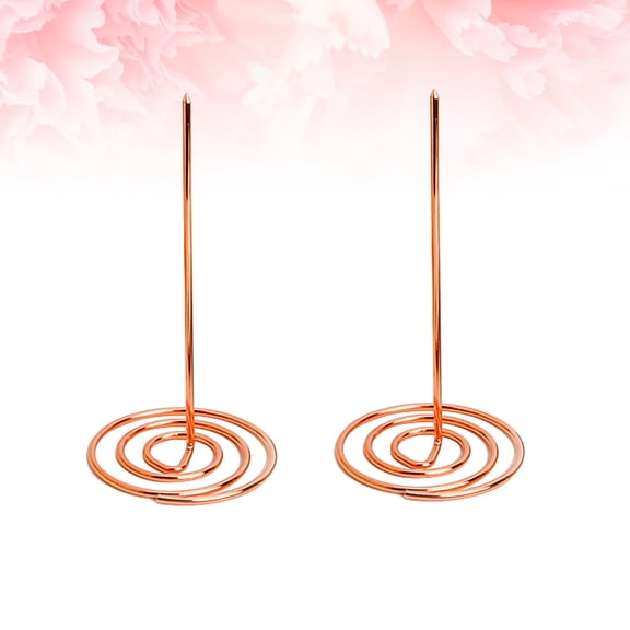UPGRATOR 2 Pcs Receipt Holder Fork Metal Rose Golden Check Holder for Kitchen