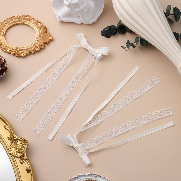 UPGRATOR 2 Pcs Small Hair Bows For Women Simple Solid Colors For