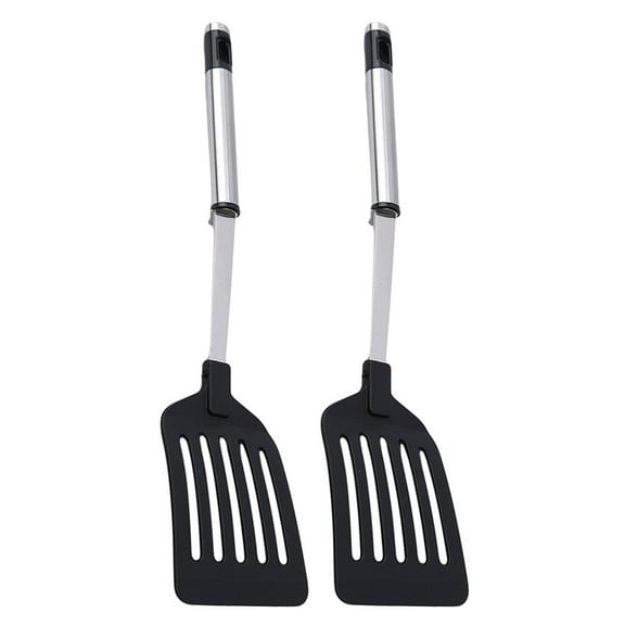 UPGRATOR Set of 2 Stainless Steel Spatulas for Non-Stick Cookware and Food Preparation in Home Kitchens