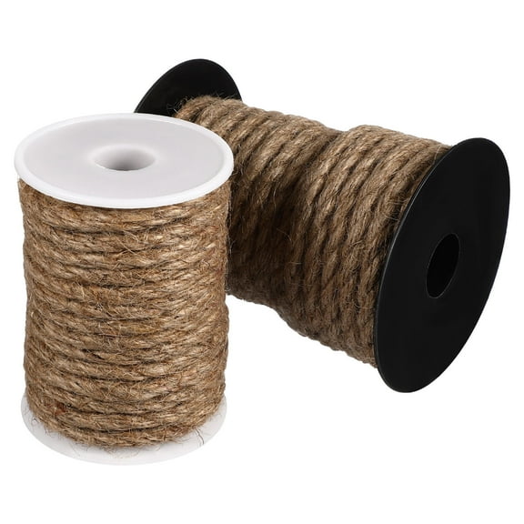 UPGRATOR 2 Rolls Decorative Twine Rope for DIY Projects Coffee 6mm x 10m