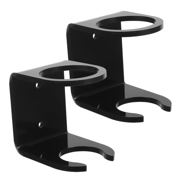 UPGRATOR 2 Sets of Multi-functional Bat Rack Metal Black Storage Display for Sports Memorabilia