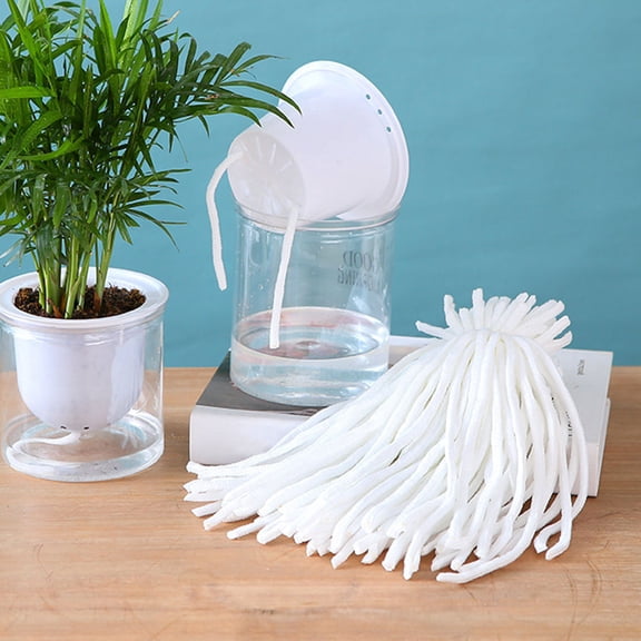 UPGRATOR 200Pcs Cotton String Self Watering Rope Automatic Drip System for Hydroponic and Garden Plants