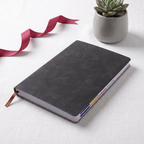UPGRATOR A5 Productivity Planner Journal 2027 with Soft PU Cover Black Daily Task Organizer