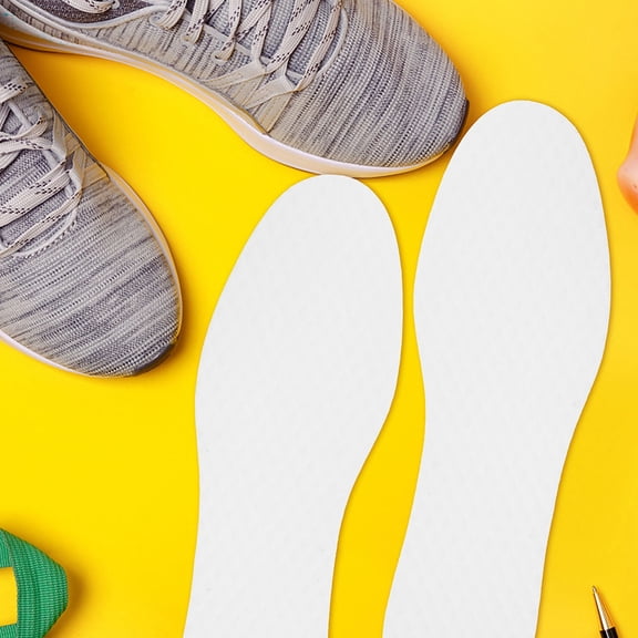 UPGRATOR 20Pairs Practical White Paper Shoe Insoles Breathable Thin Replacement for Sports Shoes