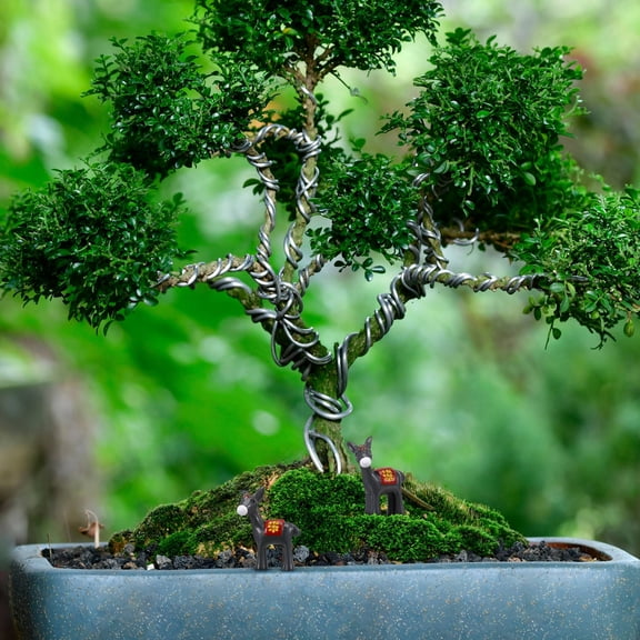 UPGRATOR 20 Pieces Mini Donkey Resin Figurines Animal Statue Ornaments for Miniature Decor