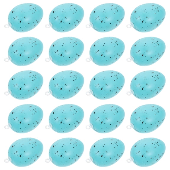 UPGRATOR 20Pcs Blue Simulation Easter Eggs for Easter Party Decorations and