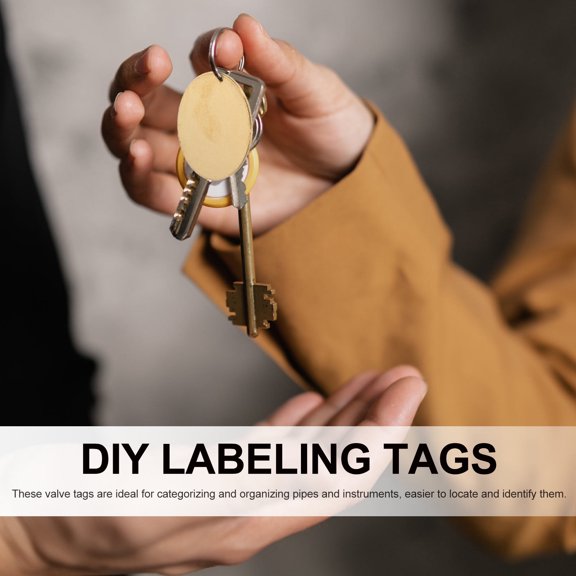 UPGRATOR 20Pcs Brass Round Labeling Tags Metal Numbered Tags for Tool Tags