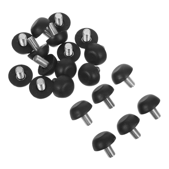 UPGRATOR 20Pcs Furniture Adjustable Leveling Feet Black Threaded Legs for Precise Height and Stability