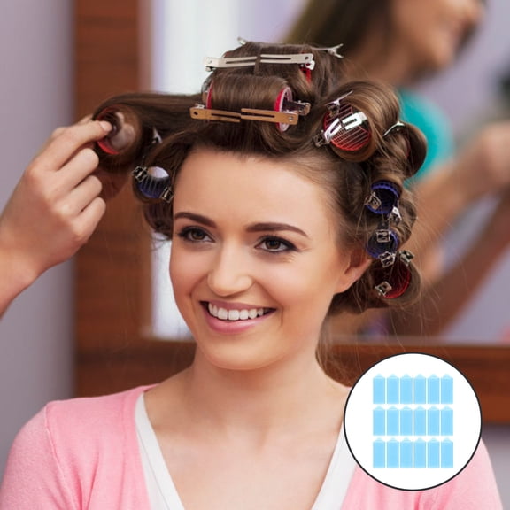UPGRATOR 20Pcs Hair Curlers to Sleep in Blue Sponge Rollers for Soft Waves