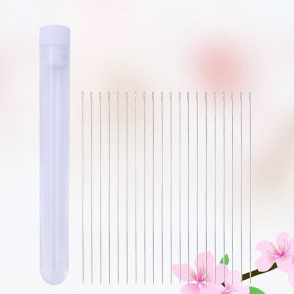 UPGRATOR 20pcs Embroidery Needles Darning Needles for Yarn in Light Grey for DIY Projects