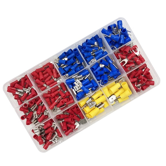 UPGRATOR 280Pcs Cold Pressed Terminal Connector Set Assorted Color with Durable Insulated Terminals