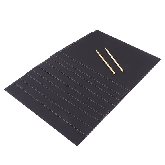 UPGRATOR 2Pack Black Scratch Off Notes Eco Friendly Scratch Papers with Fine Polishing for Drawing