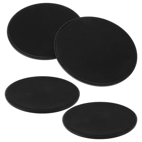 UPGRATOR 2Pairs Black Dual Sided Gliding Discs for Home Gym and Outdoor Core Fitness Training