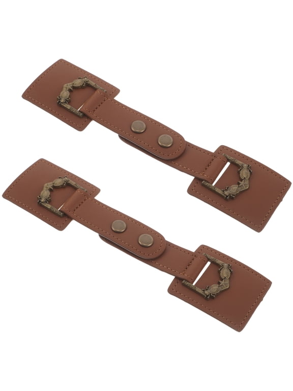 2Pairs Toggle Clasp Coat Buckles with Stylish Metal Clasps for Jackets and Suits
