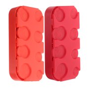 UPGRATOR 2Pcs Coin Holder for Car Change Organizer Dashboard Storage Box Plastic Assorted Color