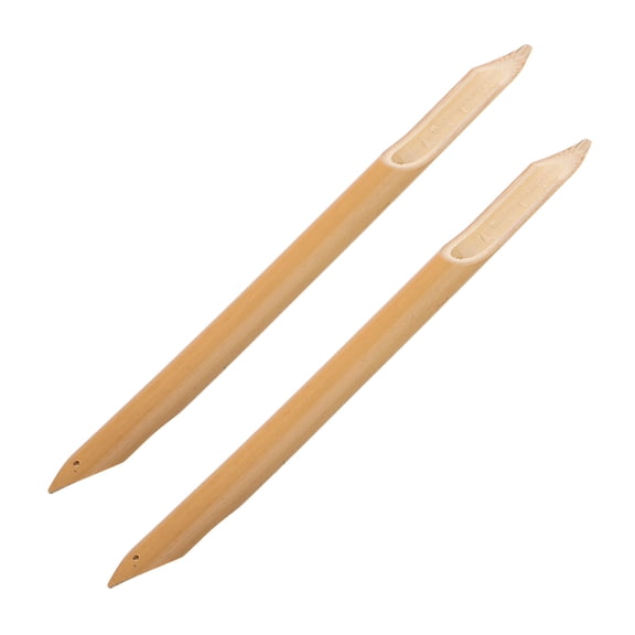 UPGRATOR 2Pcs Bamboo Dip Pen for Calligraphy with Oblique and Flat Nibs Smooth Ink Flow Beige