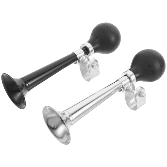 UPGRATOR 2Pcs Bicycle Squeeze Horn PVC Assorted Color Loud Sound Ideal For Mountain Bikes