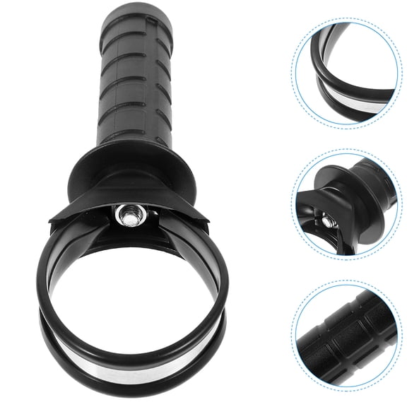 UPGRATOR 2Pcs Black Ergonomic ABS Gyro Ball Wrist Exerciser for Workout and Training