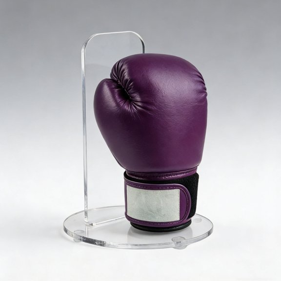 UPGRATOR 2Pcs Clear Acrylic Vertical Glove Display Stand for Baseball and Boxing Equipment