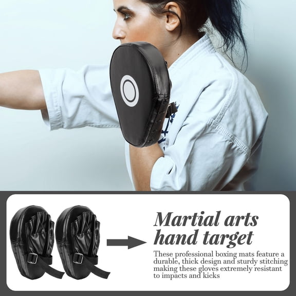 UPGRATOR 2Pcs Curved Boxing Pads with Durable Stitching for Enhanced Performance in Martial Arts Training